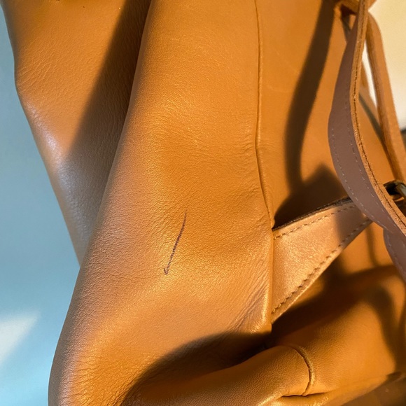 COPY - Coach F3W 9858 Legacy Tan Leather Drawstring Backpack - Picture 11 of 13